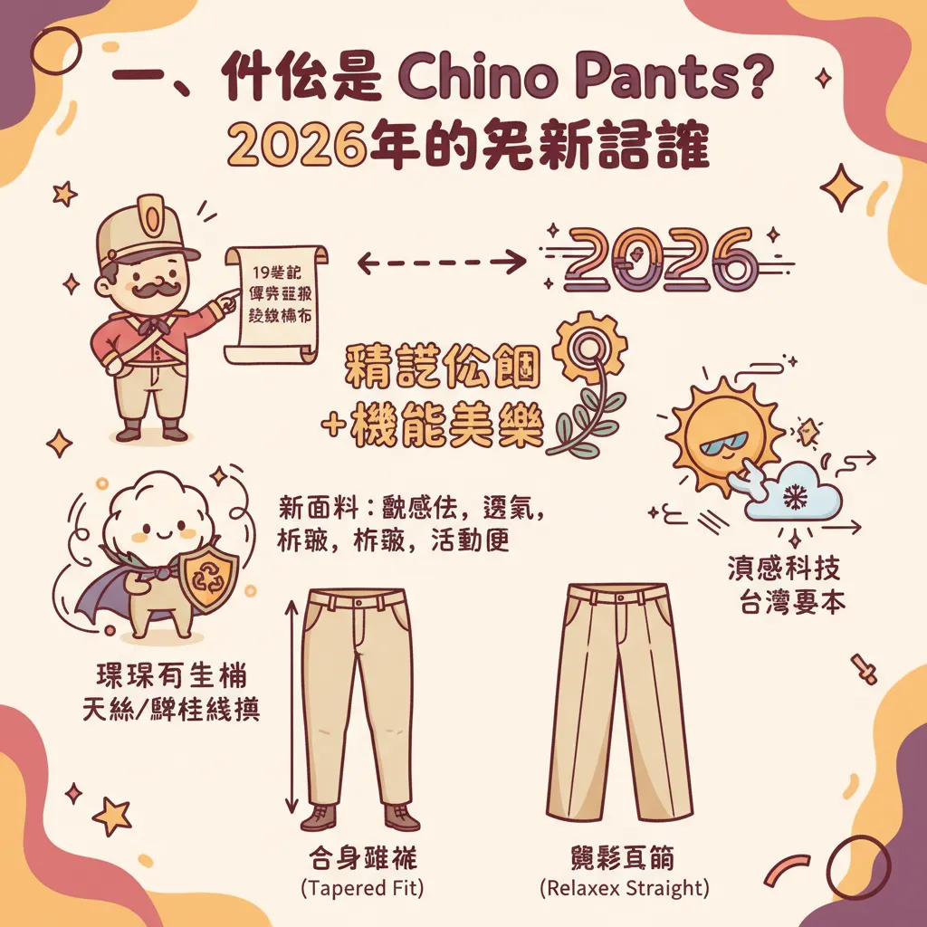 一、什麼是 Chino Pants？2026年的全新定義