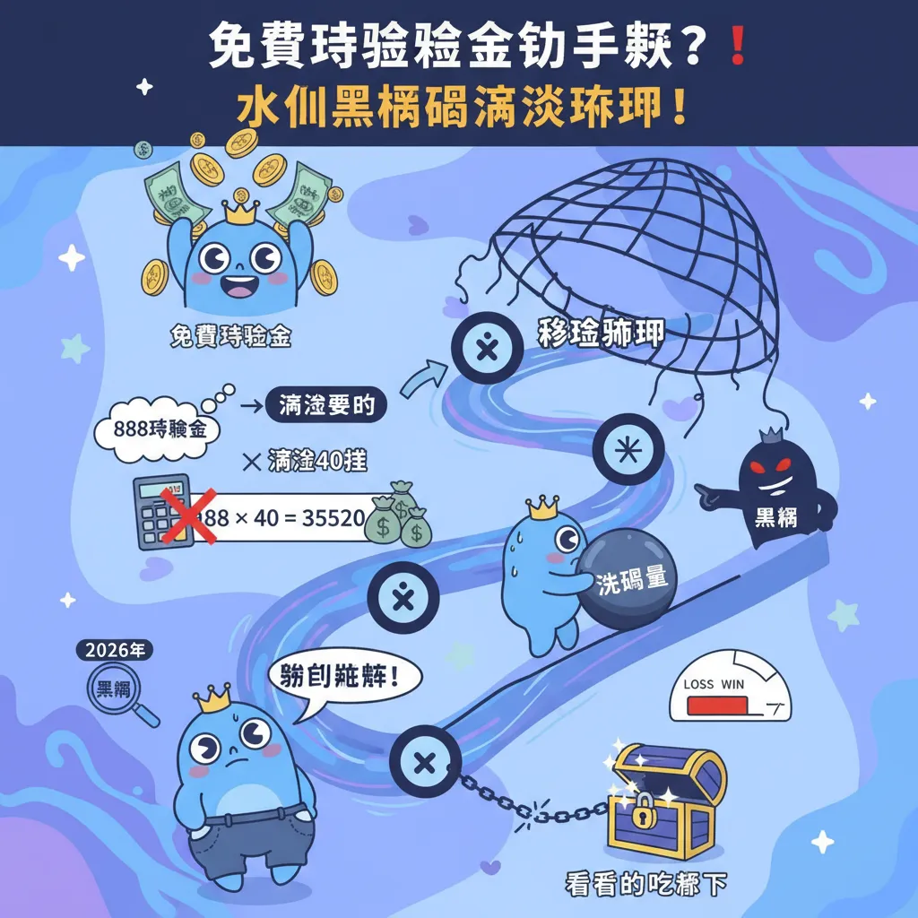 免費體驗金領到手軟？小心黑網跟流水陷阱！
