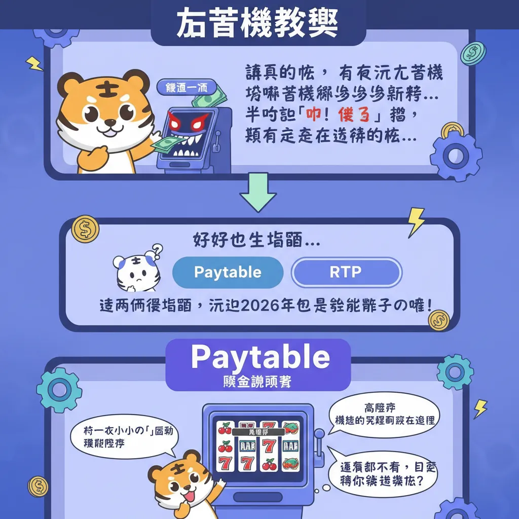 新手必看！老虎機教學：搞懂Paytable和RTP纔不會輸